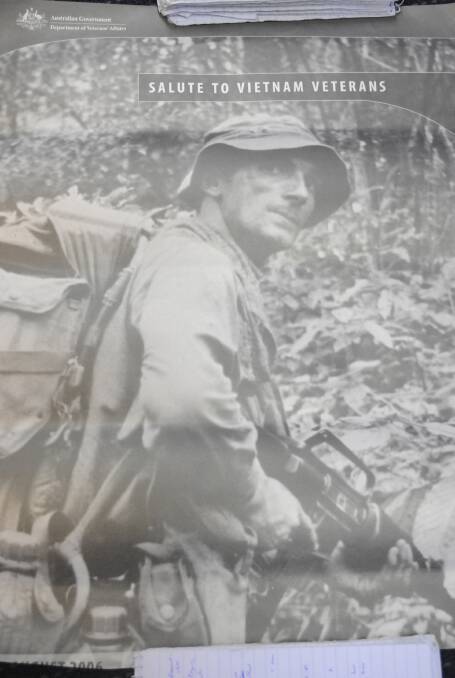 The poster of Vietnam veteran Peter Buckney.