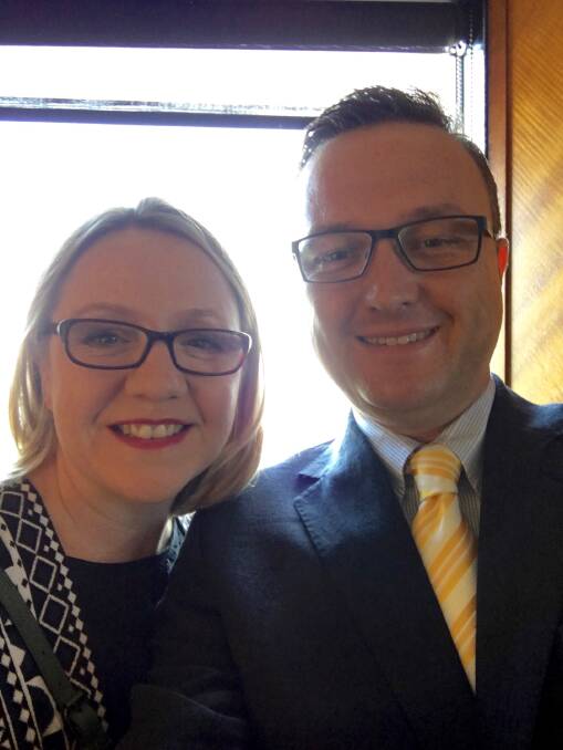 Jenny with her husband Shaun. Photo: supplied