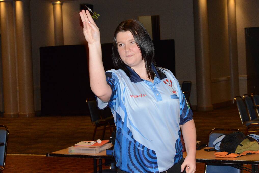 Michaela Casson has been selected in the junior Australian darts team that will face New Zealand on August 26. 	Photo by Roy Truscott