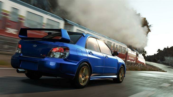 Race a train in a Subaru WRX, because why not.