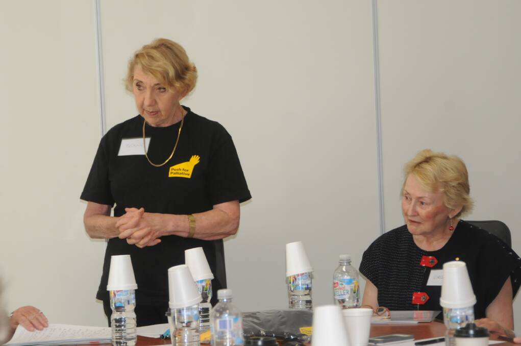 Dr Yvonne McMaster leads the discussion at the first Push for Palliative meeitng in the Southern Highlands. Photo by Lauren Strode