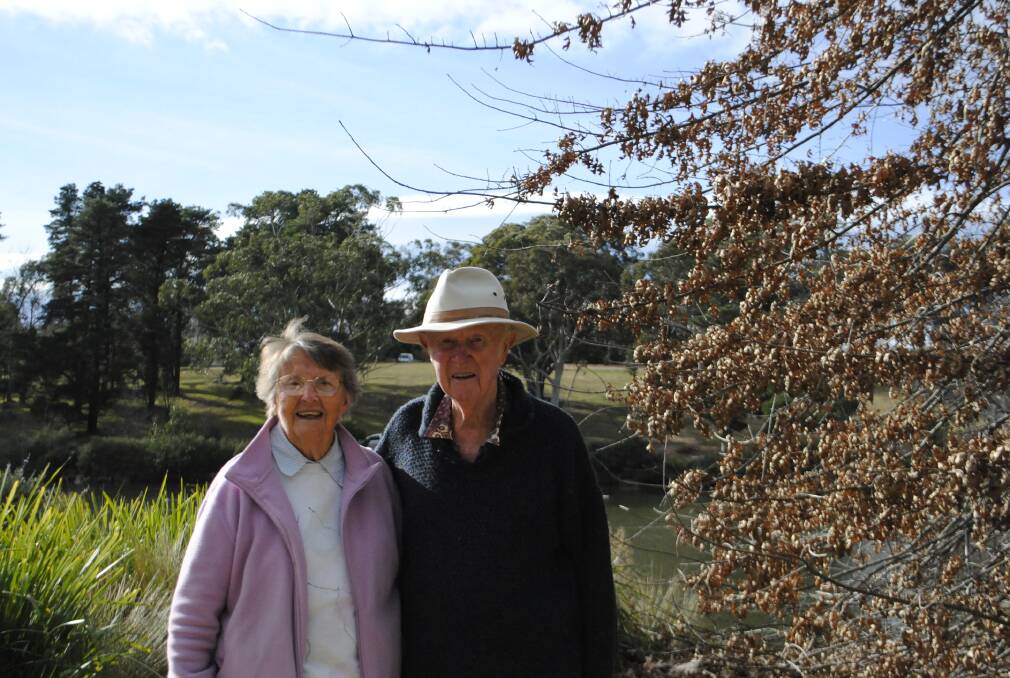 Mary and Frank Sinclair, married 56 years, are looking for Mary's wedding ring, lost at Lake Alexandra last week. Photo Ainsleigh Sheridan