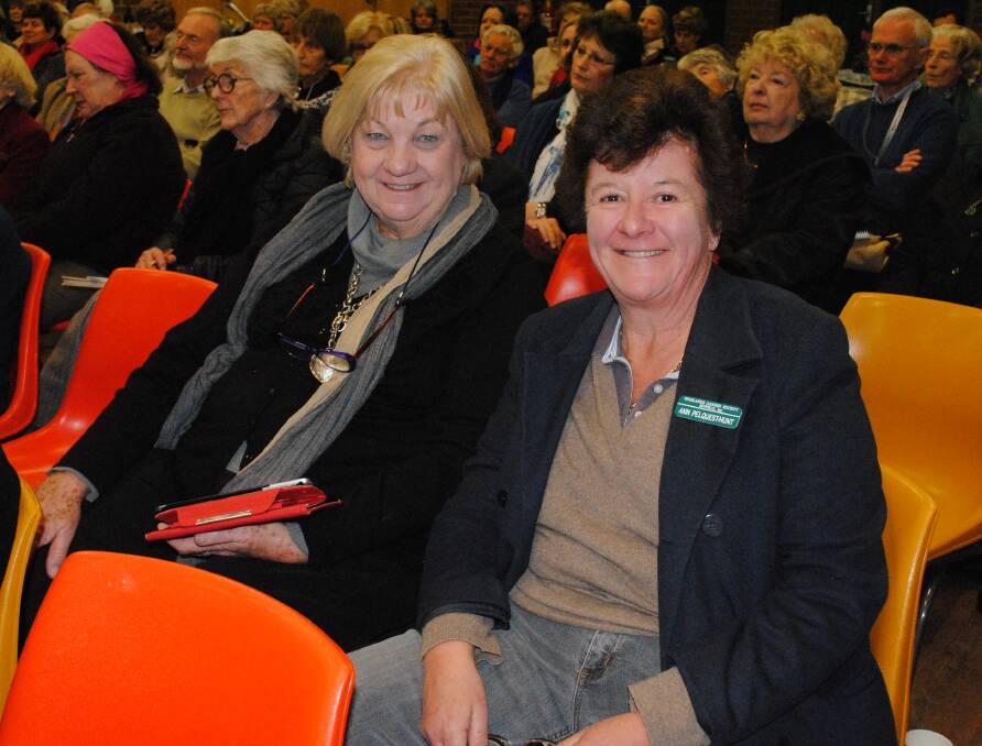 Robyn Wheeler and Anne Pelquest-Hunt, both of Bowral, are keen to learn more tips about gardening.