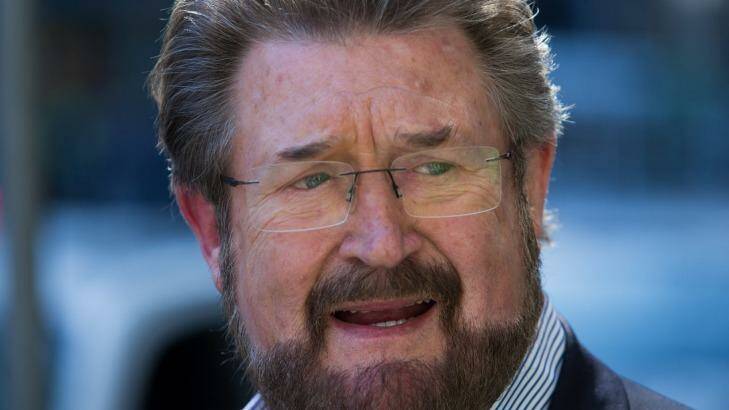 Derryn Hinch in Melbourne on Tuesday. Photo: Jason South