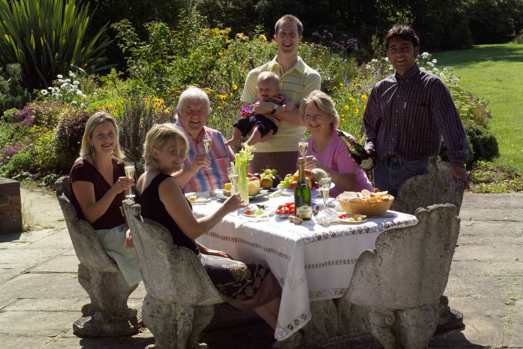 HAPPY family gathering shortly before Mike Roberts passed away in November of this year. Photo: Ridgeview Estate