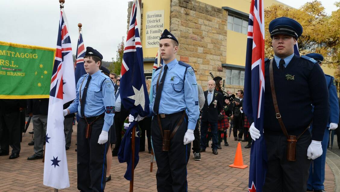 Mittagong Anzac Day service.
