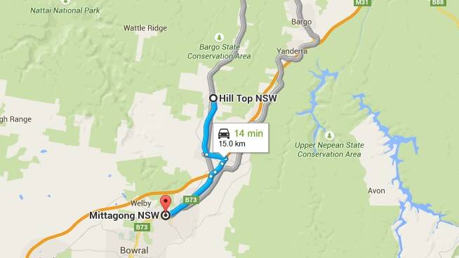 Hill Top is 15km by road to Mittagong, so is classified for GP rural pay incentives as a '3', the same as the Southern Highlands CBDs, the Dept of Health says.