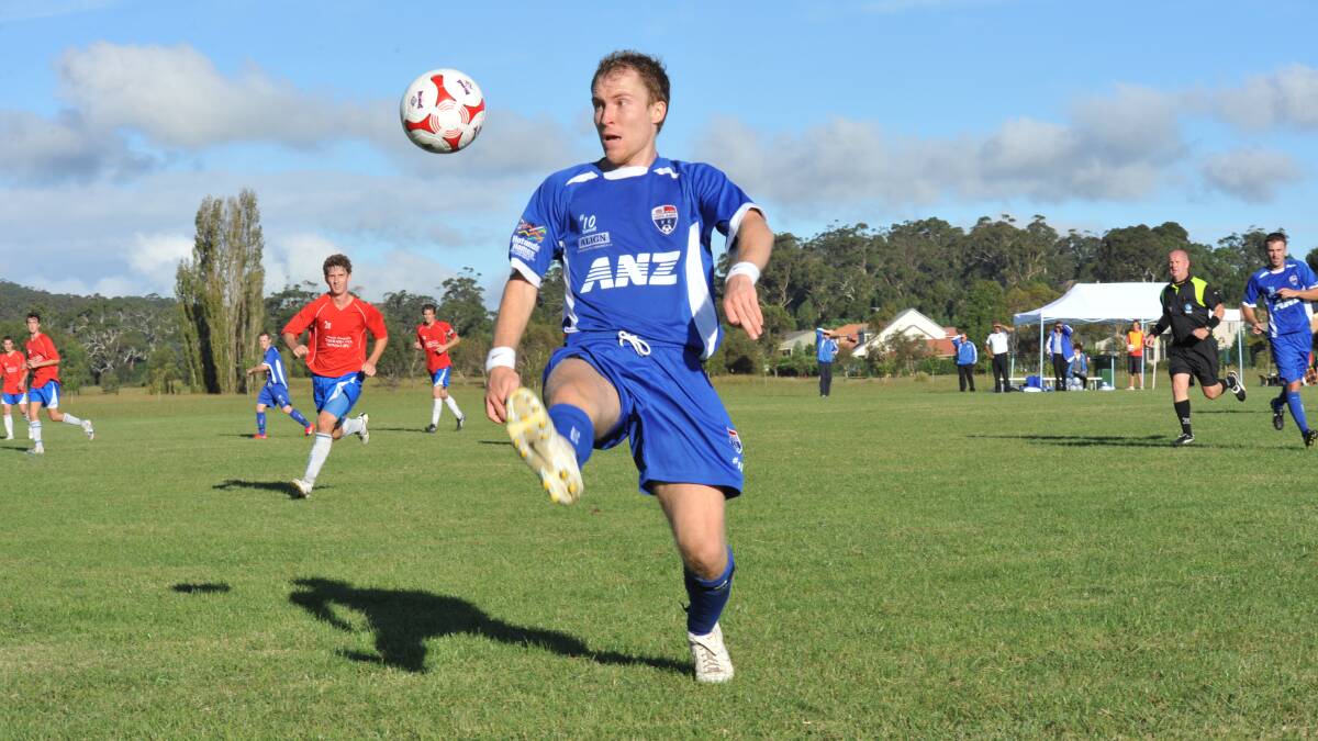 Highlands FC player in action.