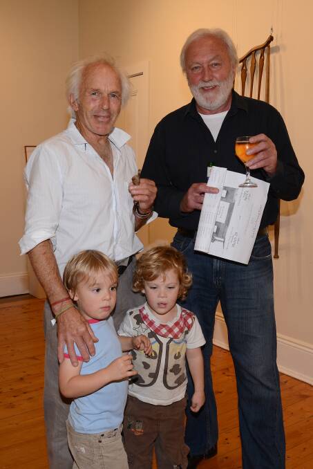 Mick Fahl, David Morgan and Digby and Sterling Bryant were happy to be at the opening.
Photo by Roy Truscott