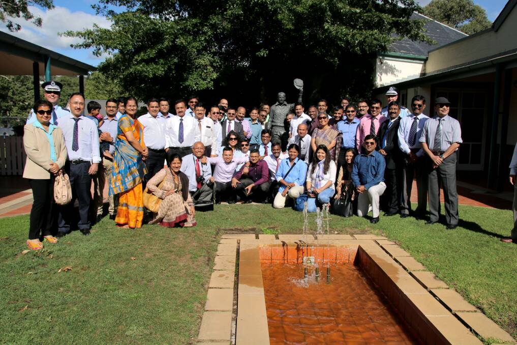 More than 50 Indian police officials travelled to Australia as part of a Charles Sturt University study tour on leadership, management and policing practices. Photo by Victoria Lee