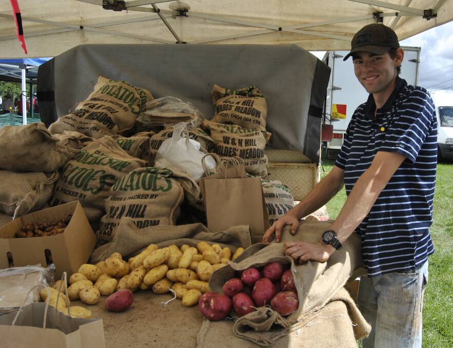 Ryan Hill with the famous Roberston spuds. 