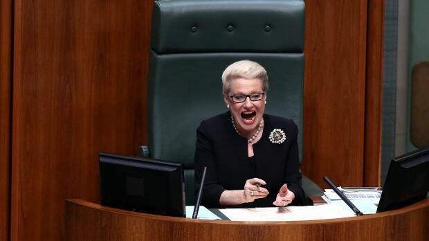 After three weeks of controversy Speaker Bronwyn Bishop has apologised for chartering a helicopter from Melbourne to Geelong to attend a Liberal fundraiser. Photo: Alex Ellinghause