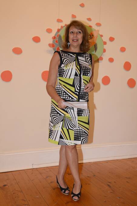 Lorraine Kypiotis opens and the art exhibition and welcomes everyone.
Photo by Roy Truscott