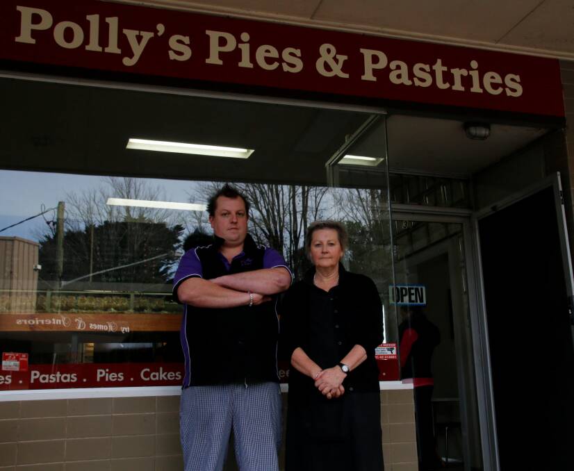 PICTURED: Relocation may be on the cards for Moss Vale's Polly's Pies and Pastries, with a development application before council which proposes a Woolworths supermarket to be built on the same site. Photo by Victoria Lee