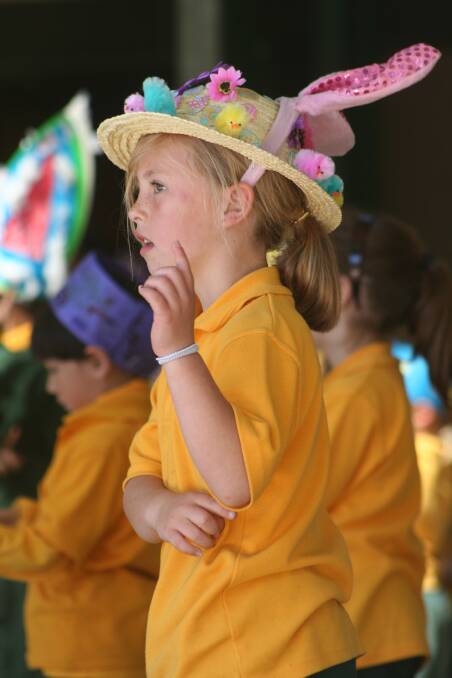 Mittagong Public School Easter hat parade.