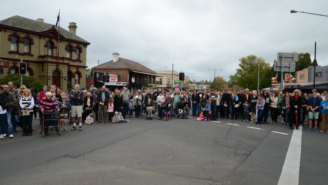 There was a huge turn out for the Mittagong day service.
Photo by Roy Truscott