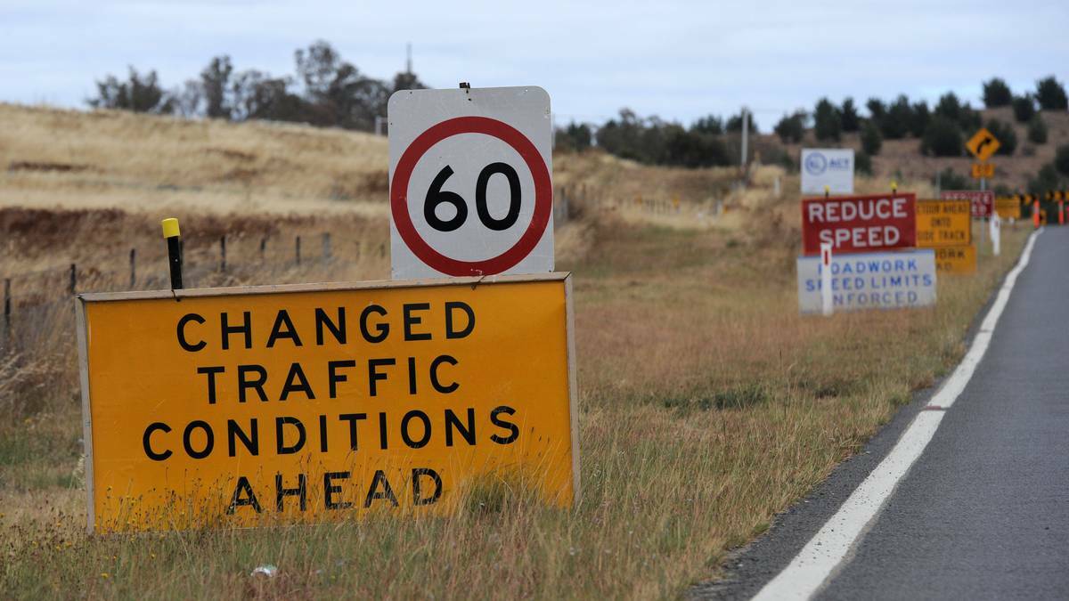 Road works in the Southern Highlands
