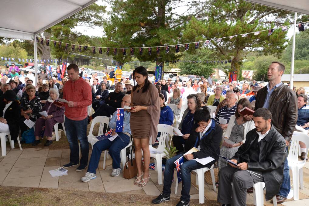 Action from the 2014 Wingecarribee Shire Australia Day ceremony in Berrima. Photo by Roy Truscott