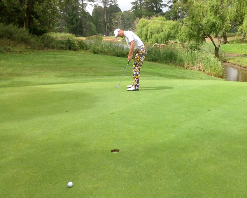 Tony White says it's important to watch the first putt when it goes past the hole. Photo supplied