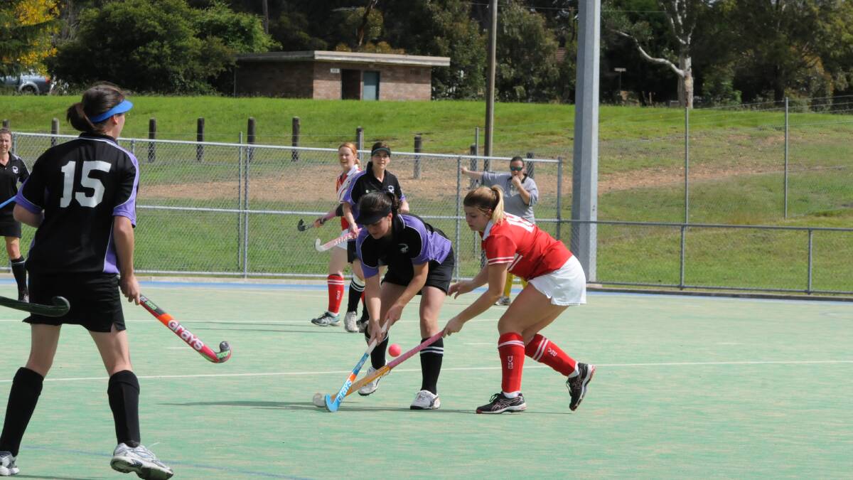 Moss Vale second grade ladies team celebrated a tight 1-0 victory over Sports. Photo by Lauren Strode