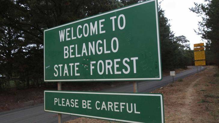 The sign for Belanglo State Forest. Photo: Lee Besford