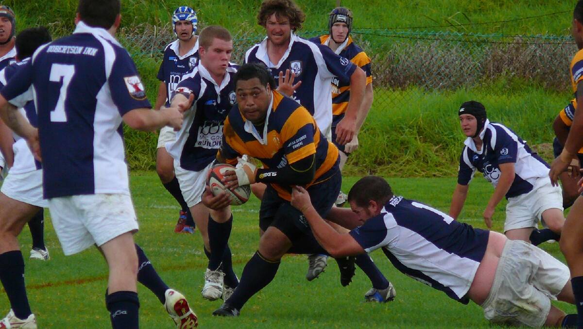 Bundanoon Rugby players in action.