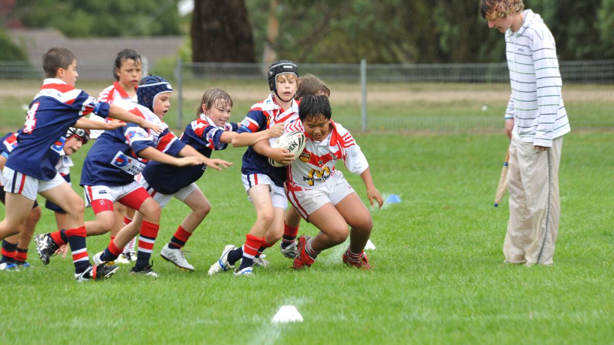 Moss Vale Junior Dragons in action.