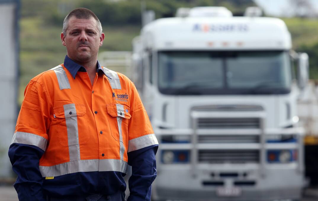 Truck driver  is hoping truckies are paid danger money due to the nature of their work. Picture: ROBERT PEET