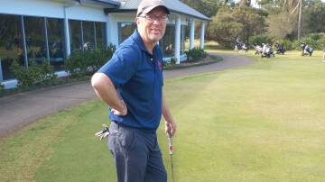 Iain Battersby will be dining out on his effort on the 6th hole last Saturday. Picture supplied. 