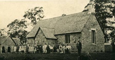 SCHOOL & CHURCH: The first Bowral Anglican Church opened in 1863 and served also as a school.
