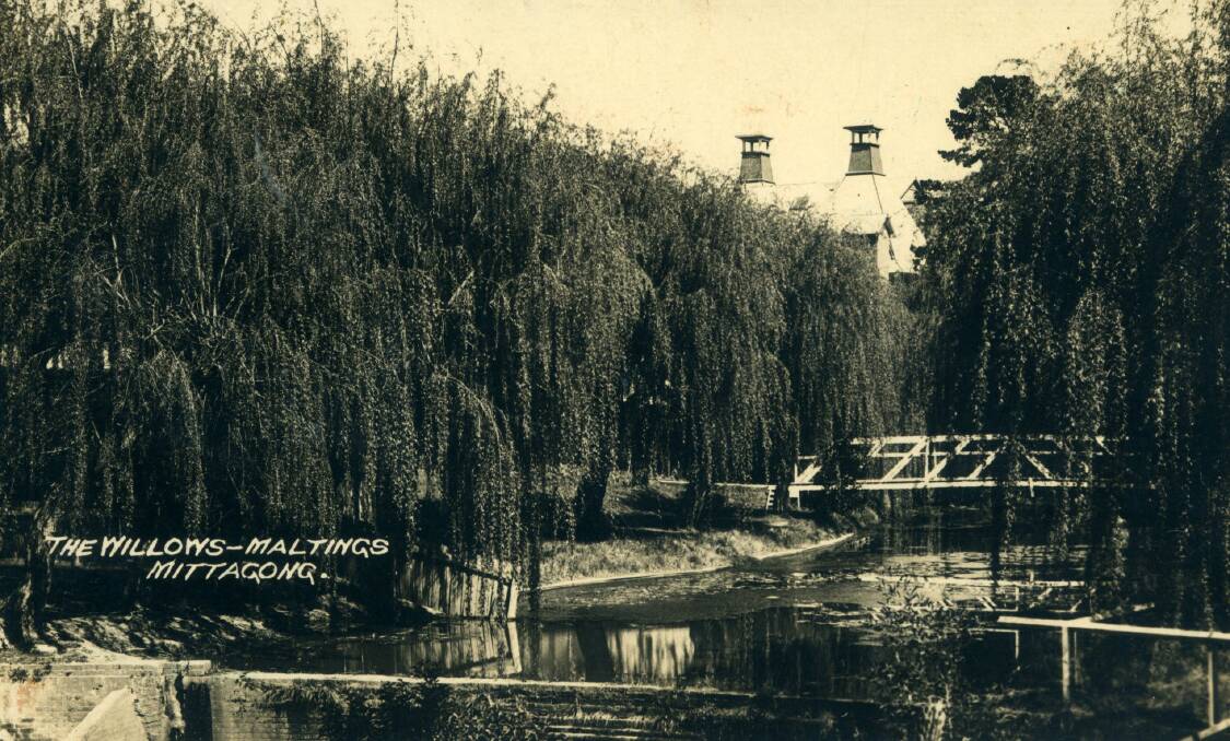 EXOTIC: The willows along the creek added to the Maltings' look of 'mother country' traditions.
