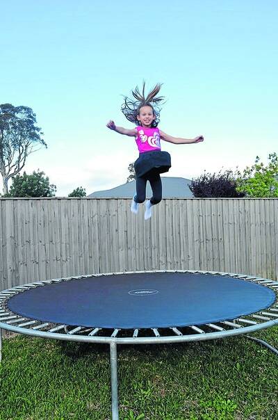 Brianna Buckley is an active six-year-old, she loves playing outside and jumping on the trampoline.