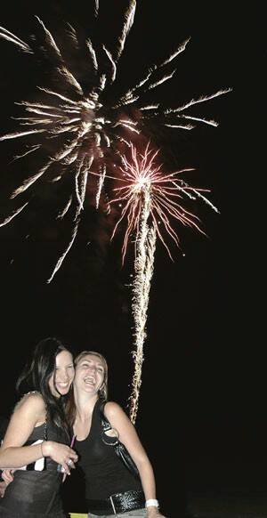 Highlands revellers Mel Hancock and Emma Feld started their New Year’s Eve celebrations at Bowral, before making their way to Moss Vale Services Club and finishing up at the Sutton Forest Inn to watch the midnight fireworks.