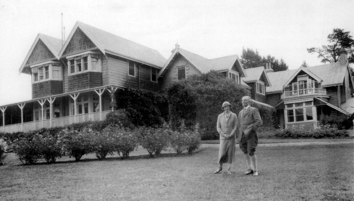 AT ITS PEAK: The vice-regal country house seen here in 1931 with Sir Philip and Lady Game in residence.	Photos: BDH&FHS