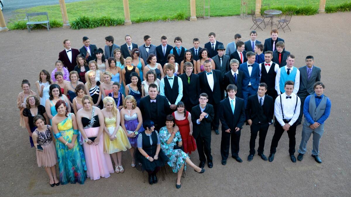 Moss Vale High School's Year 12 2013 celebrate their graduation. Photo by Shirley Horne