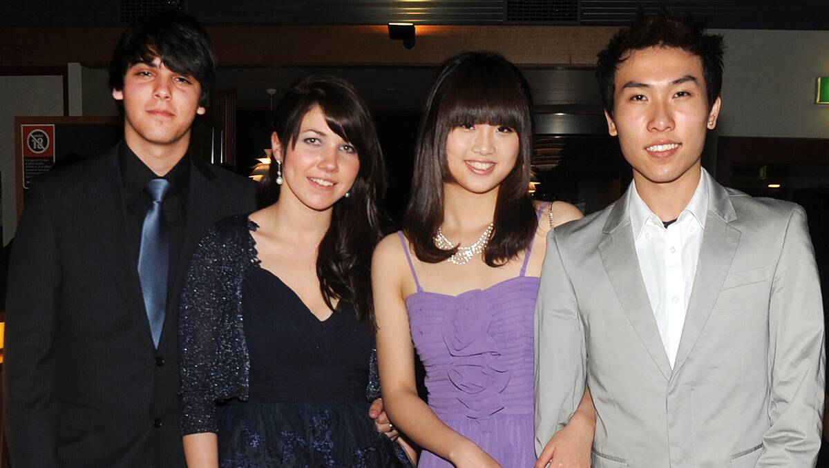 Two couples looking stunning for their formal is Fred Chaaya and Kate Flanigan with Doris Yan and Christopher Chan.