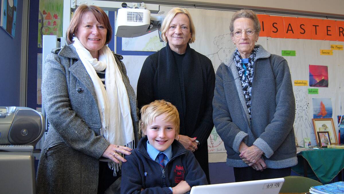 Zac Lake shared his interest in technology with his grandmas Margaret Laughton and Vicki Lake and great grandmother Janice Cynold.   