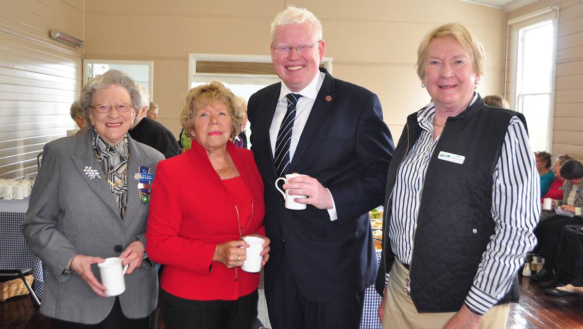 Nowra CWA member Mary McDonald (left) was pictured with Shoalhaven City Councillor Lynette Kearney, Member for Kiama Gareth Ward and Wingecarribee Shire Council Mayor, Juliet Arkwright.
