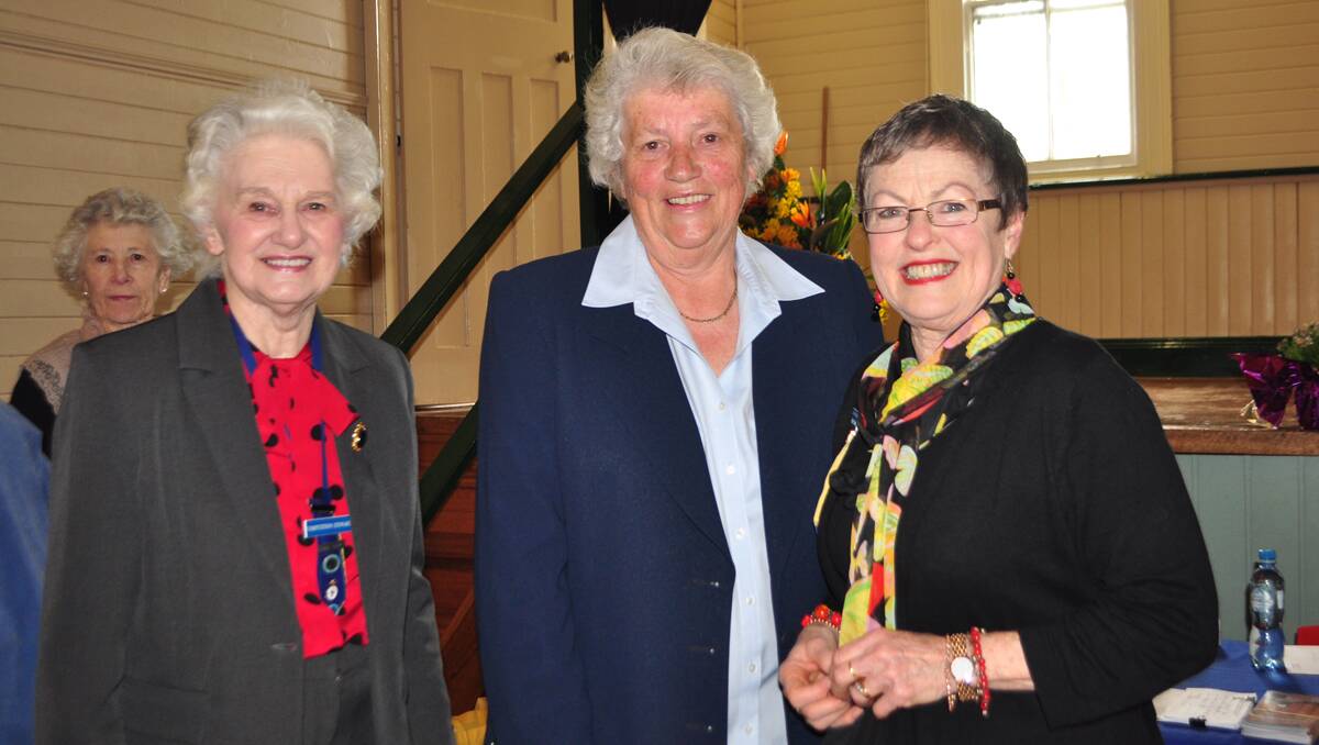 Member for Gilmore and Shoalhaven Mayor Joanna Gash (centre) was pictured with Berry member Edna Gant and Wollondilly Group secretary and Moss Vale president Jennifer Bowe.