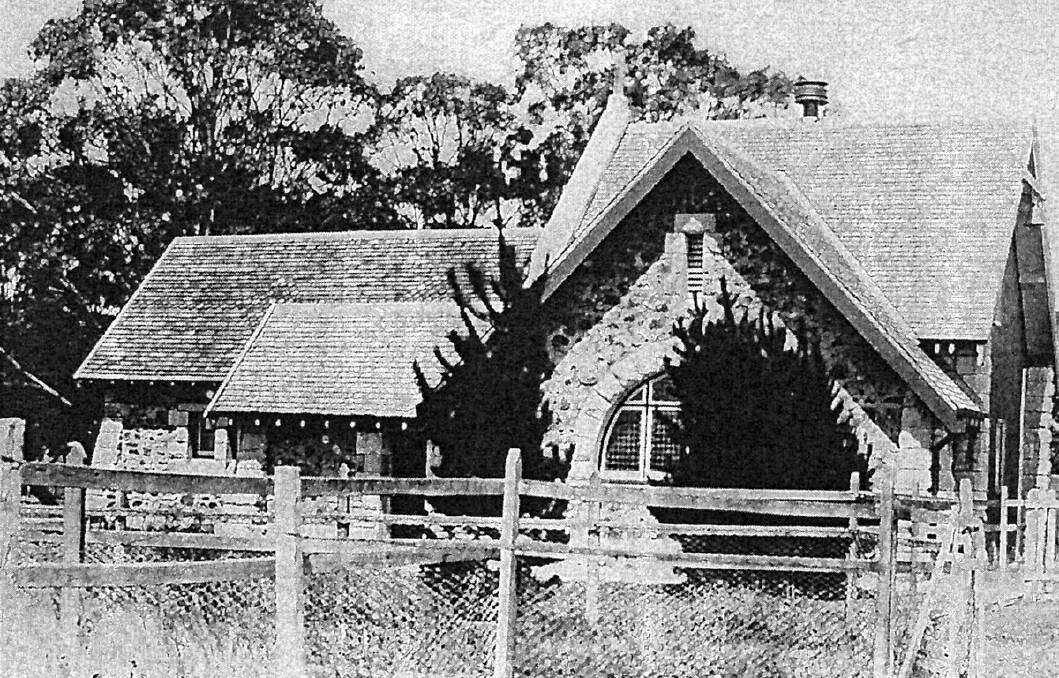 ST AIDAN’S: The church viewed from the north after additions, circa 1910, with unfinished west end. Photo: BDH&FHS 