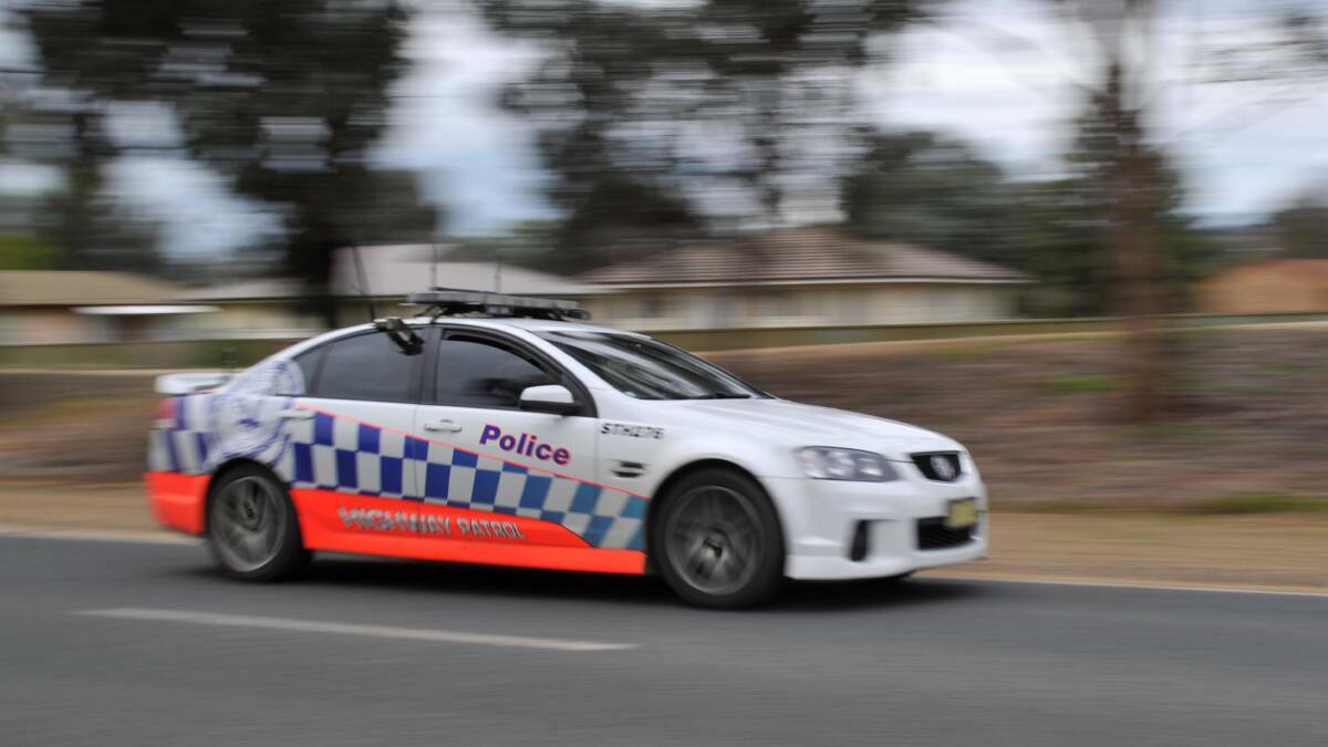 A NSW police vehicle. File photo