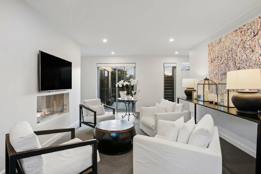 Two Rose Street has a casual and formal living area. Picture: Supplied 