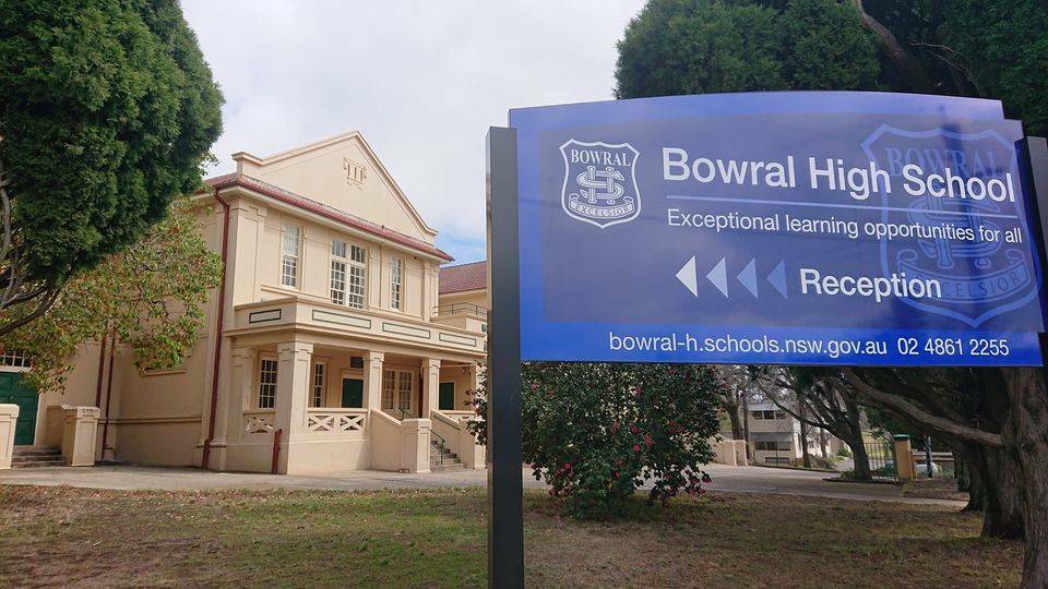 A member of the community in Bowral High School has tested positive for COVID-19. Picture: Supplied 