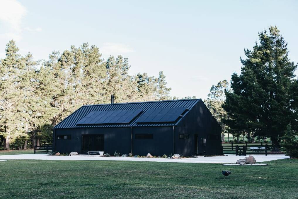 The Highlands Black Barn holds its own in Fitzroy Falls, but also lets the backdrop shine. Picture: Abbie Melle