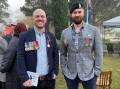 Matthew Rodgers (Airforce) and Alex Knaus (Army) travelled from Canberra to pay respects to the fallen at the Berrima Dawn Service. Picture by Jackie Meyers