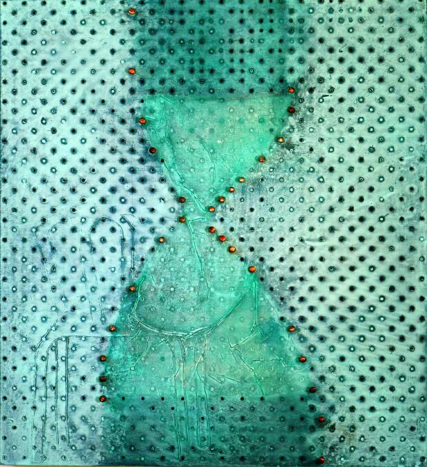 Hourglass is one of 24 works by Annabel Nowlan that will be featured at the Fundamental gallery