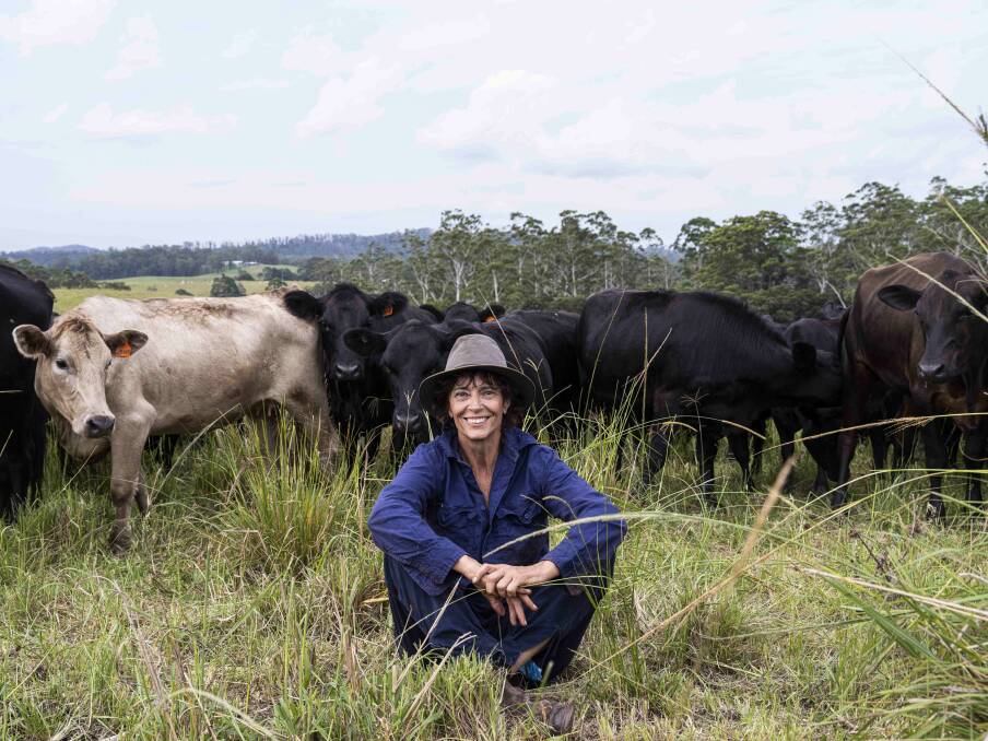 Actor and director Rachel Ward takes people through her journey to make her beef cattle farm regenrative through her documentary Rachel's Farm. Picture by Madman Entertainment
