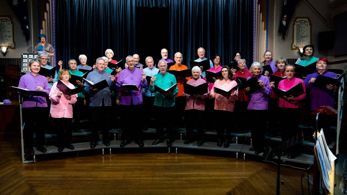 Serendipity Choir's 33-person choir after not being able to perform for 18 months. Photo: supplied. 
