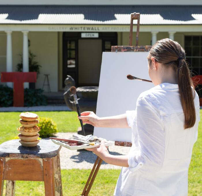Artist and gallery assistant Misty Lee Talbot could bring any interpretation of pie to the exhibition. Photo: Tourism Southern Highlands . 
