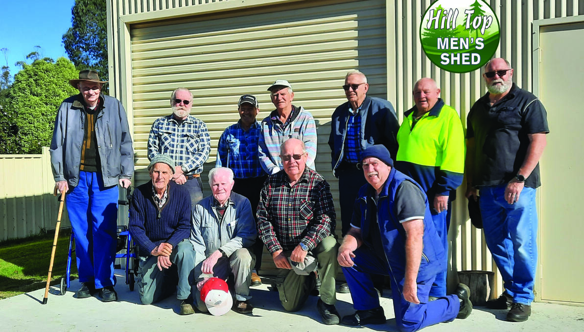 Hill Top Men's Shed members can now use the shed to work on community projects. Photo: supplied. 